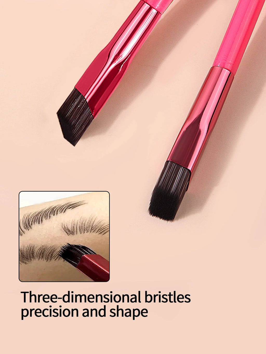 KOSSHOW Angled Eyebrow Brush for Natural Hair-Like Brow Strokes Eyebrow Makeup Brush QXL
