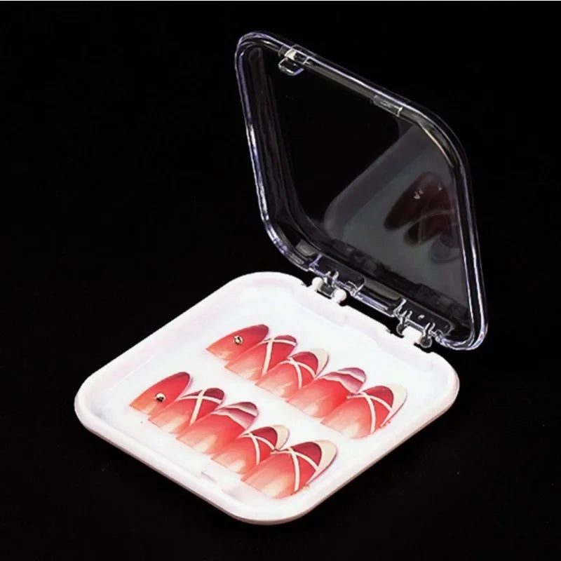 10-Pack Square Empty Press-On Nail Packaging Boxes Nail Packaging Boxes QXL