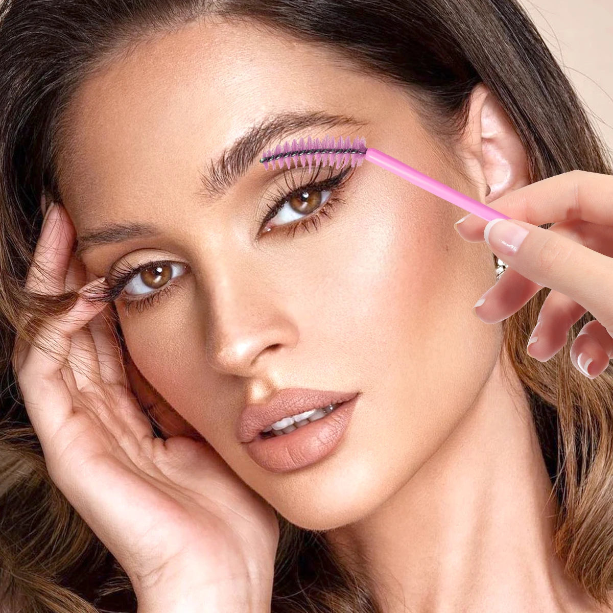 50-Pack Crystal Mascara Wands & Lash Spoolies | KOSSHOW