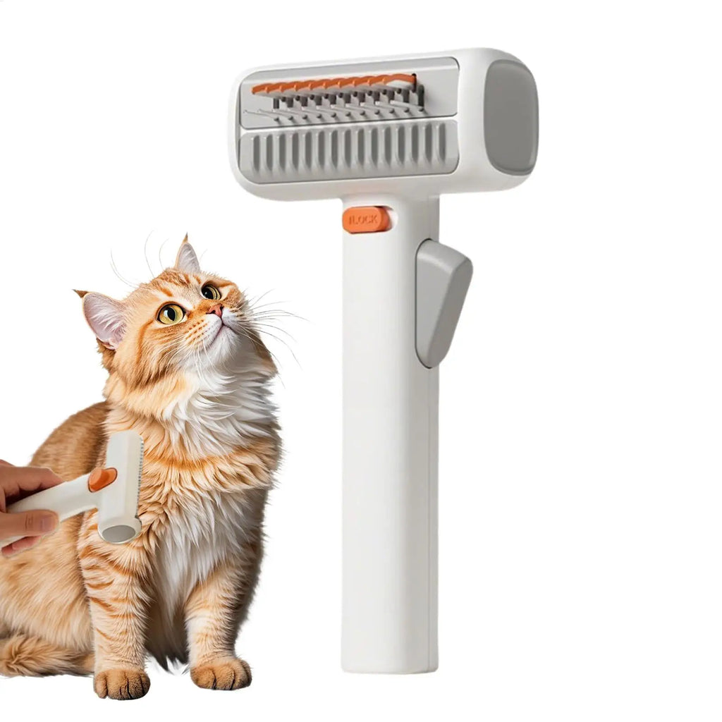 2-in-1 Pet Dematting & Deshedding Comb for Cats & Dogs Pet Grooming Comb QXL