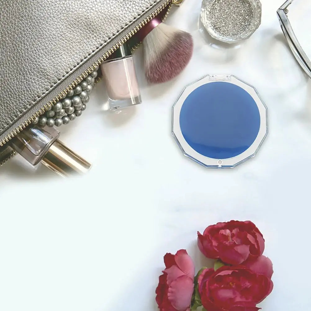 Foldable Pocket Makeup Mirror 2-Sided 10x Magnifying Compact Compact Makeup Mirror QXL