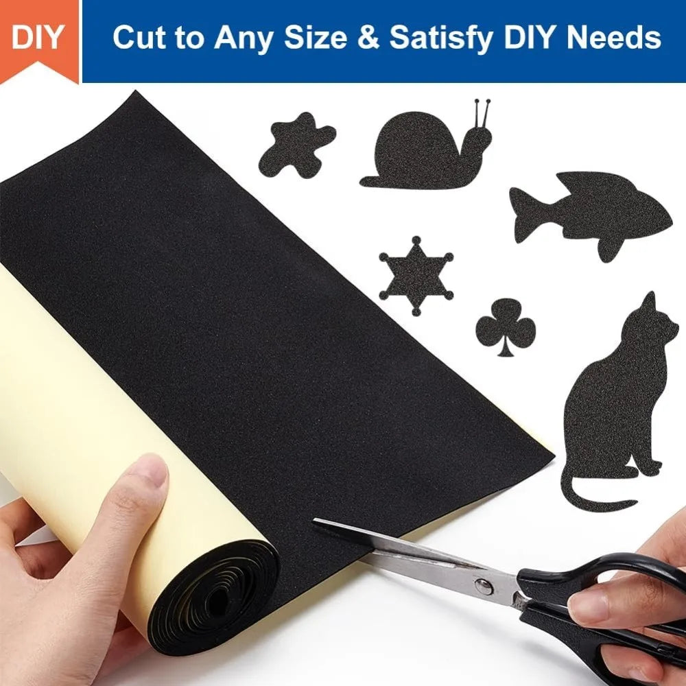 1mm Self-Adhesive EVA Foam Roll 78.7x11.8" Black Padding Sheet EVA Foam Padding Roll QXL