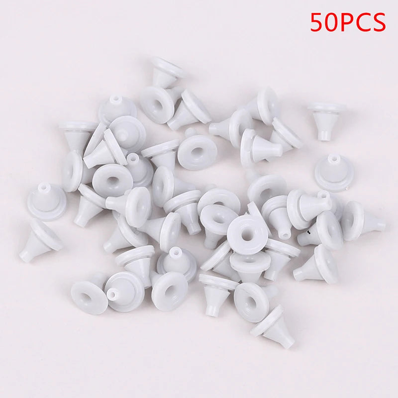 50-Pack Silicone Shower Head Replacement Spray Nozzles – Grey Shower Nozzle Parts QXL