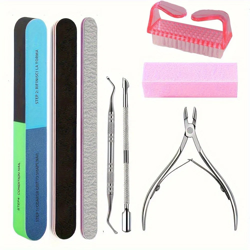 8-Piece Professional Nail Care Kit | Stainless Manicure Set Nail Care Kit QXL
