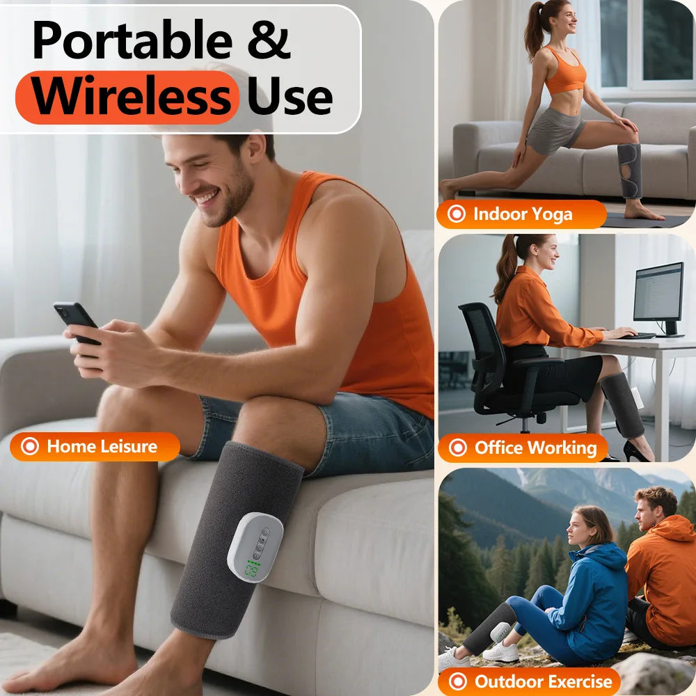 Wireless Air Compression Leg Massager | 4 Modes | QXL Leg Air Massager QXL