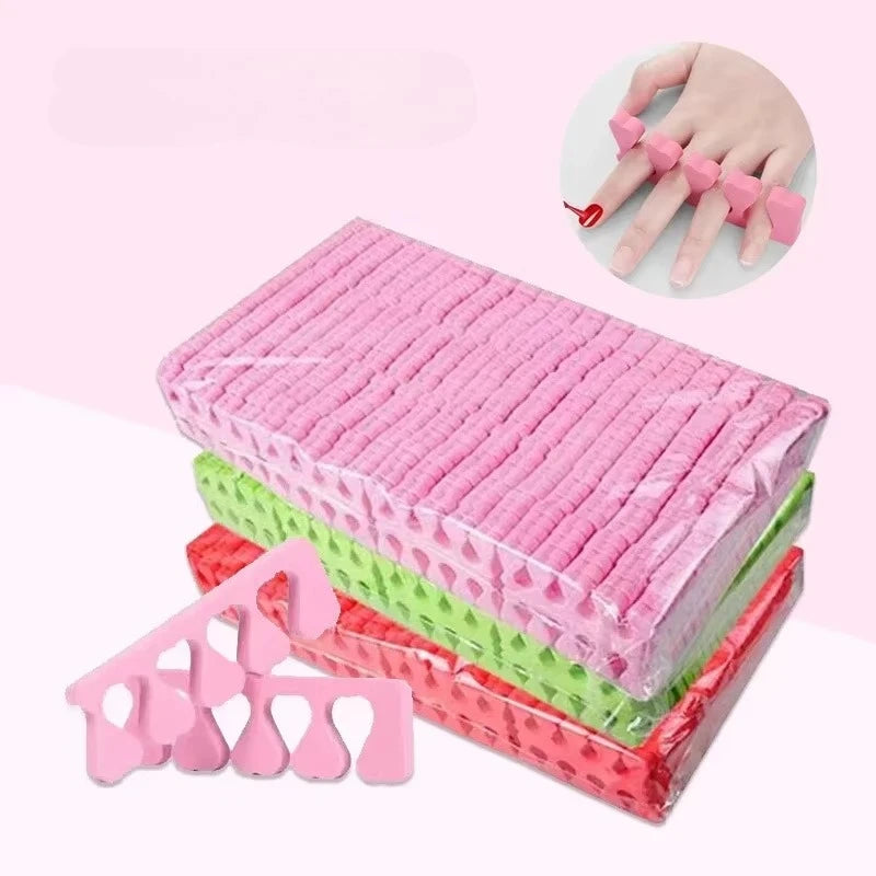 200-Pack Soft Sponge Toe Separators | Pedicure Nail Art Toe Separators QXL