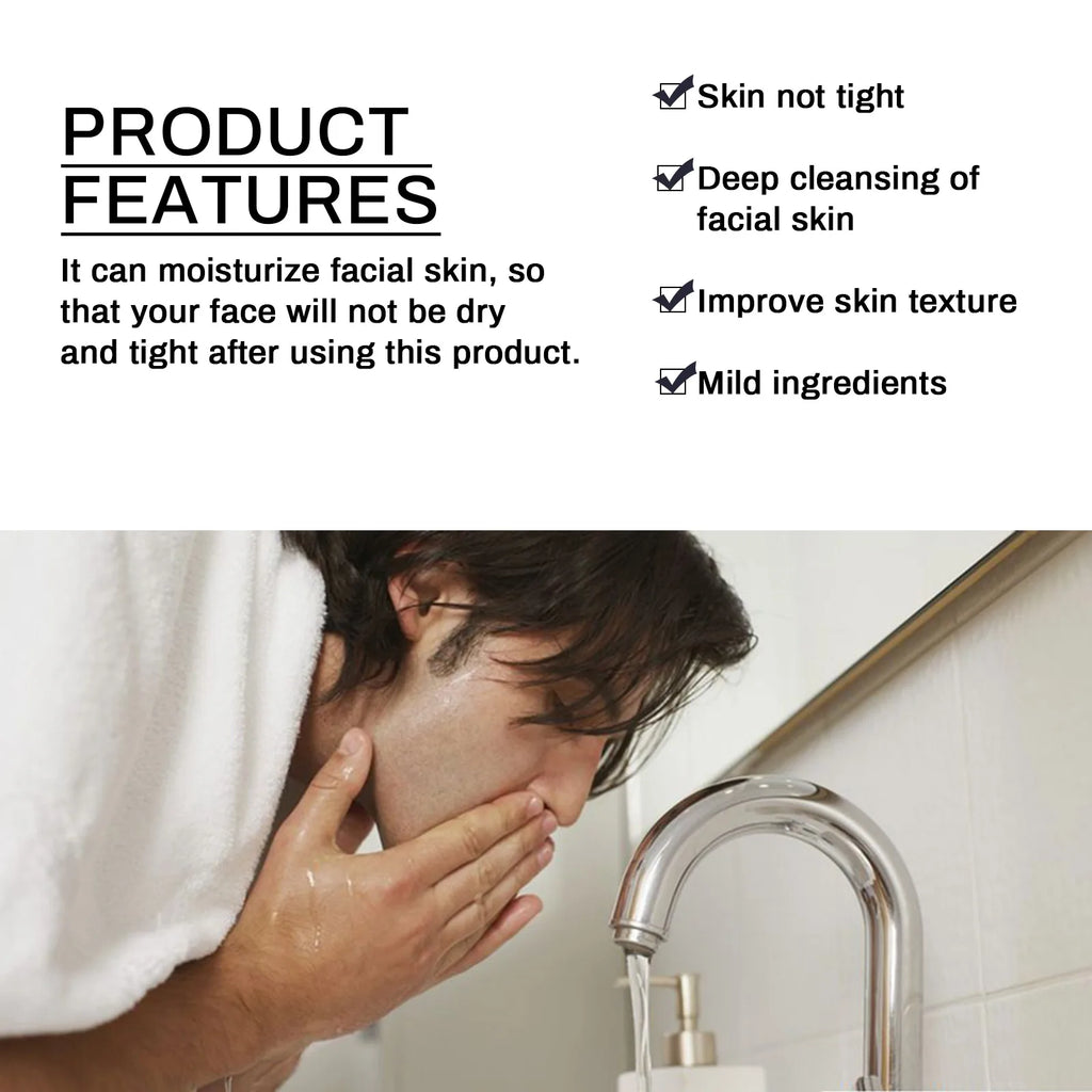 Eelhoe Tallow Men's Facial Cleanser | Deep Pore Cleanse 120ml Facial Cleanser QXL