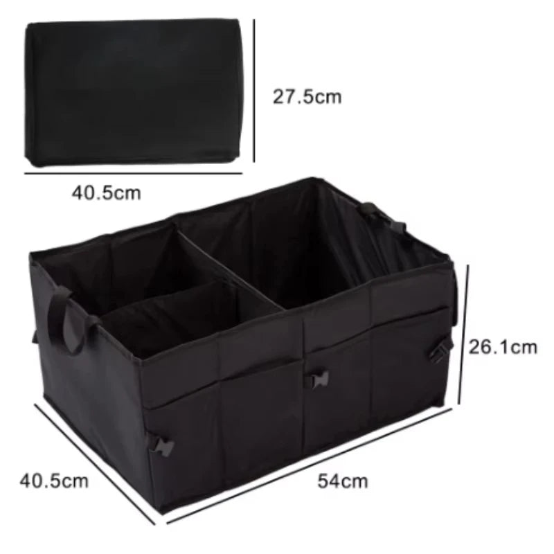 Collapsible Car Trunk Organizer | Large Oxford Storage Box Trunk Organizer Box QXL