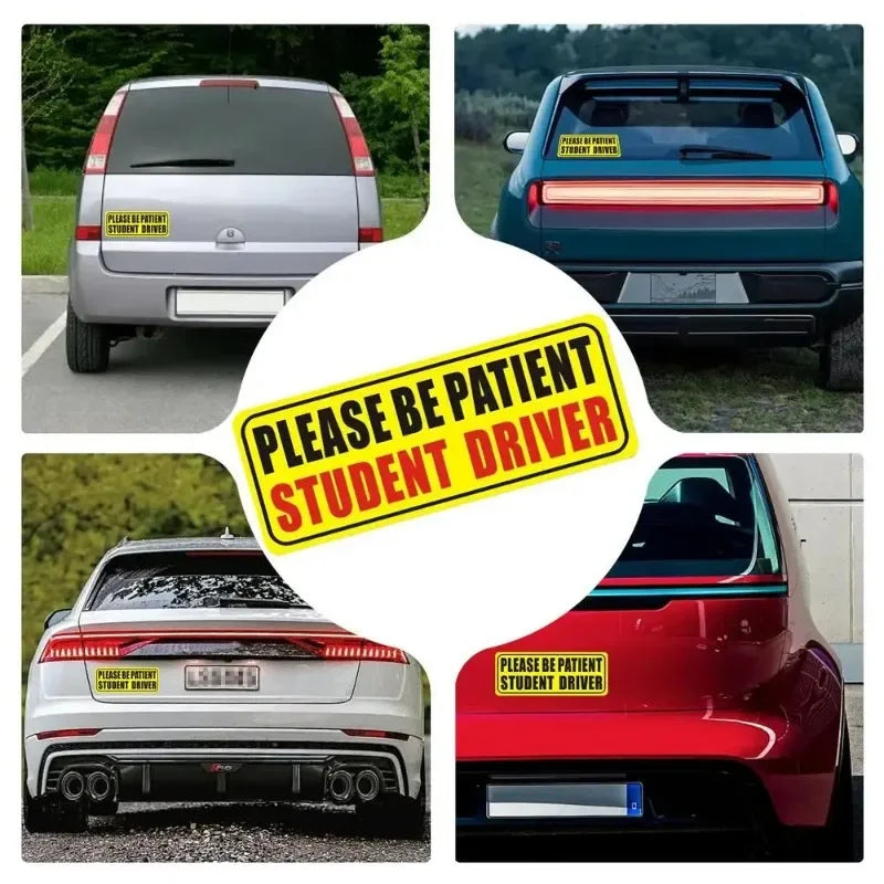 Reflective Student Driver Magnet Sign | Car Safety Warning Car Safety Magnet QXL