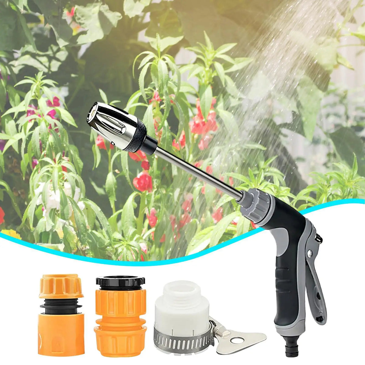High-Pressure Garden Hose Nozzle & Car Wash Spray Gun Garden Hose Nozzle QXL