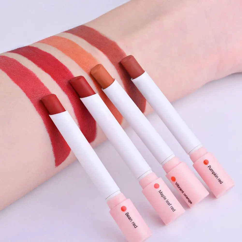 4-Pack Creative Cigarette Matte Lipstick Set | Long-Lasting Nude Matte Lipstick Set QXL