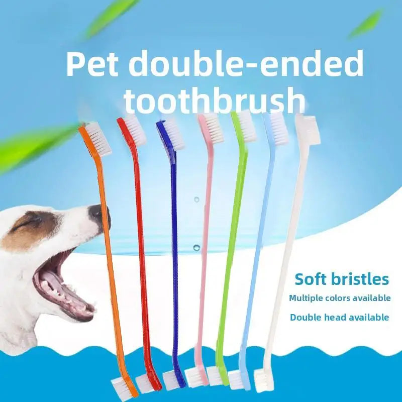 Dog & Cat Toothbrush | Deep Clean Pet Dental Care Tool Pet Toothbrush QXL