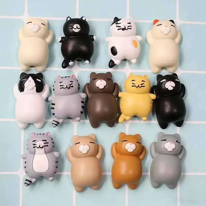 5-Pack Large Kitten Fridge Magnets – Cute Christmas Decor Decorative Fridge Magnets QXL