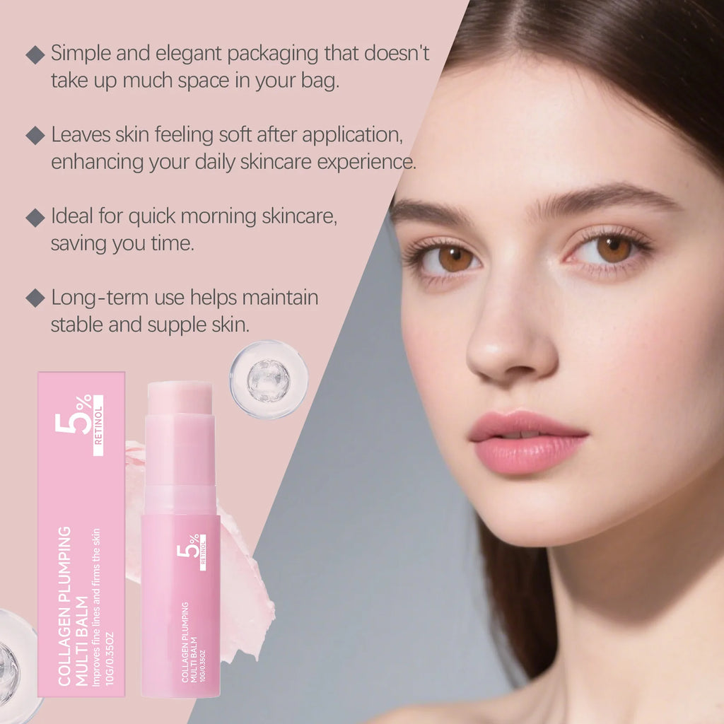 Pink Hydrating Balm Stick | Face & Neck Moisture Lock Moisturizing Balm Stick QXL