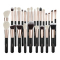 Zoreya 25-Piece Makeup Brush Set | Foundation & Eyeshadow Makeup Brush Set QXL 25 pieces of gold
