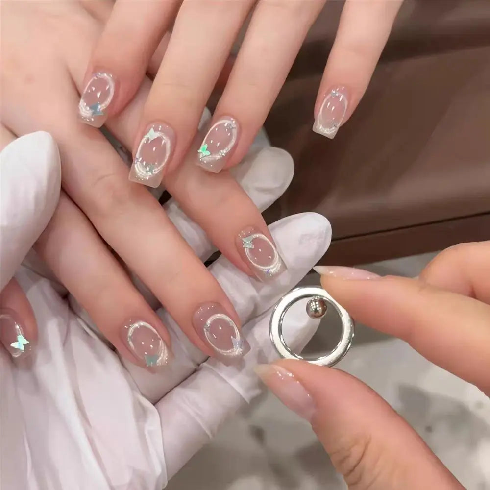 Cat Eye Hollow Ring Magnet | DIY Nail Art Manicure Tool Nail Art Magnet QXL