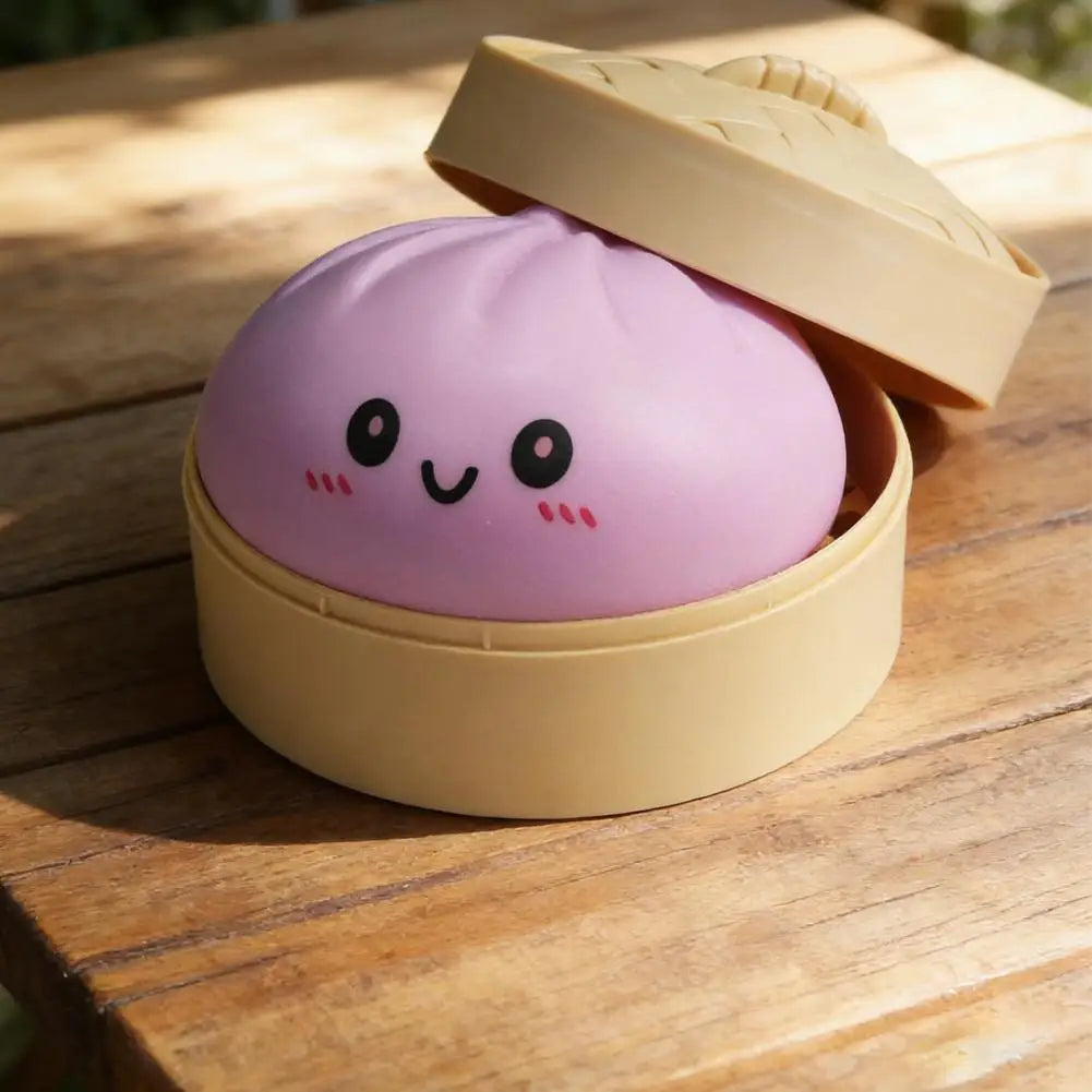Dumpling Squishy Stress Ball | Sensory Squeeze Toy Gift Squishy Stress Toy QXL