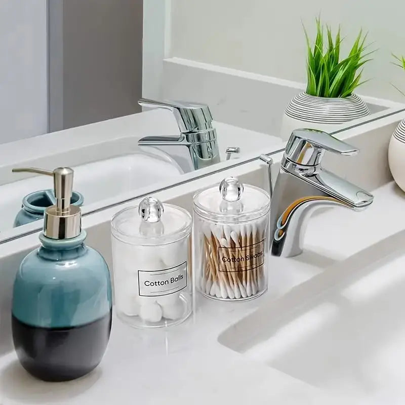 Acrylic Organizer Box – Clear Storage for Swabs & Makeup Acrylic Storage Organizer QXL