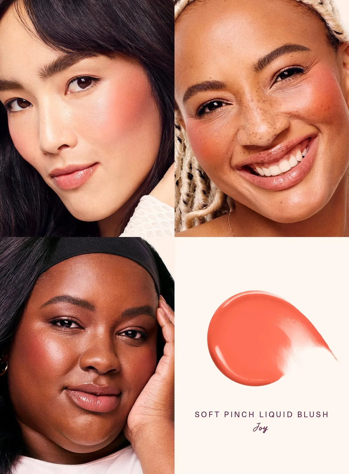Rare Beauty Liquid Blush Highlighter & Luminizer Set Liquid Blush Set QXL 01-Joy blusher