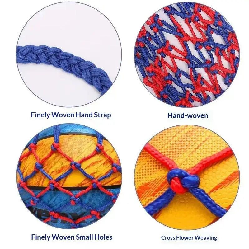 Nylon Mesh Ball Bag | Soccer Basketball Volleyball Net Sports Ball Bag QXL