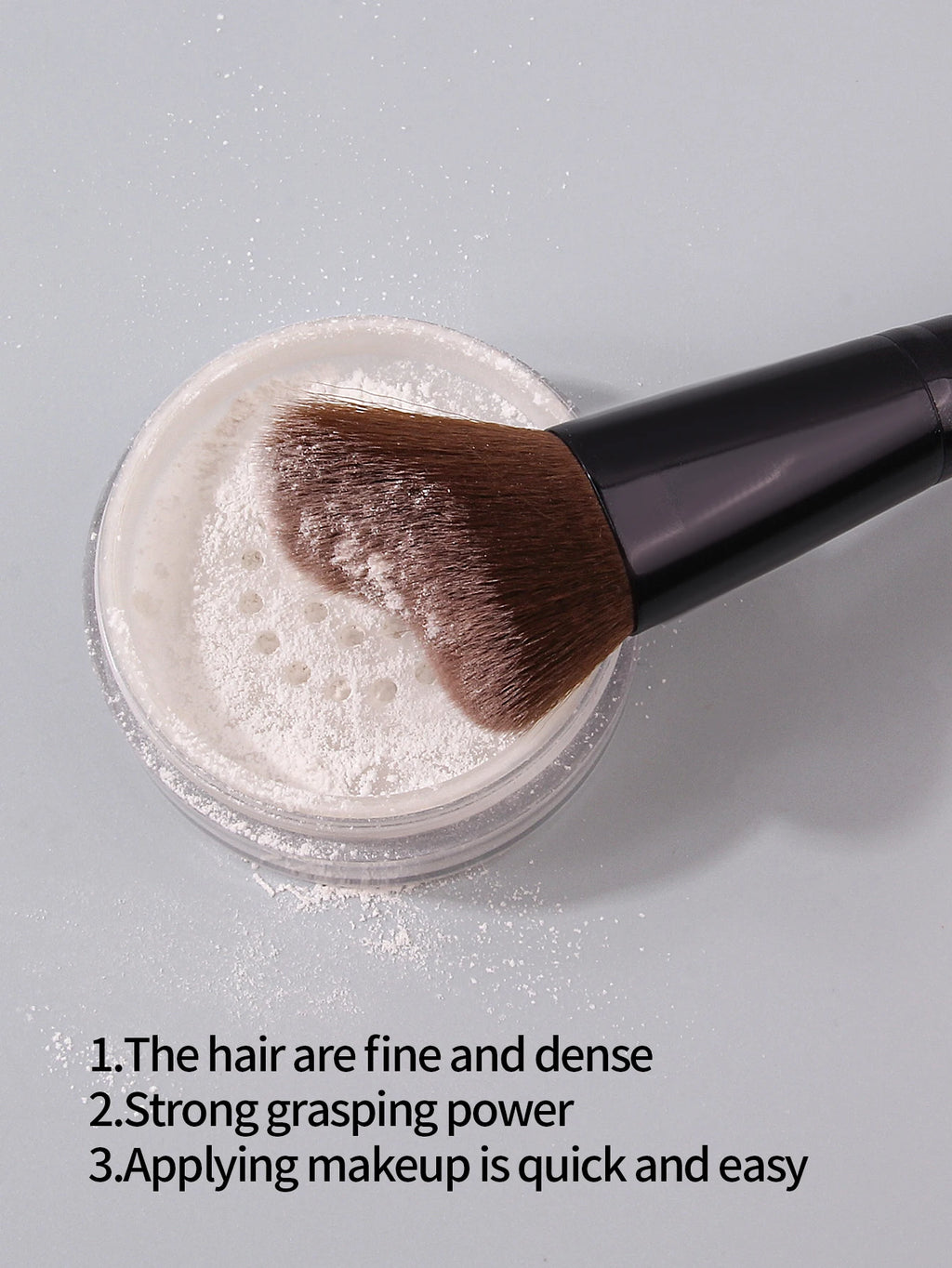 Contouring & Shadow Makeup Brush | Wood Handle Nylon Contouring Makeup Brush QXL