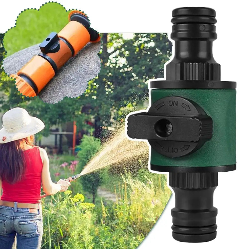 Garden Hose Quick Connector with Shut-Off Valve | ABS Fitting Hose Quick Connector QXL