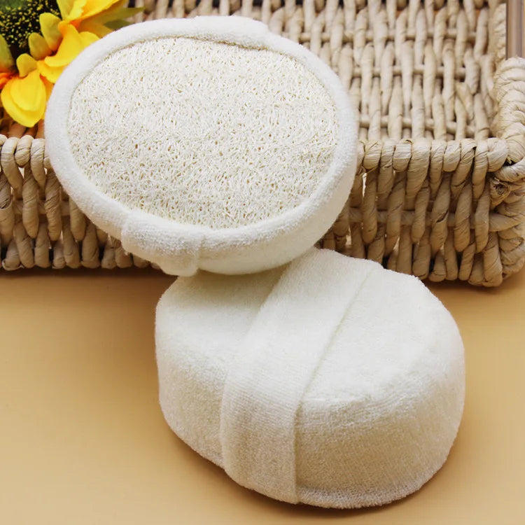 Natural Loofah Bath Sponge | Body Exfoliating Scrubber Pad Bath Exfoliating Scrubber QXL 12x8x4.5cm