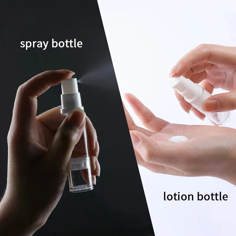 Mini Refillable Vacuum Pump Bottle 5/10/15ml | Travel Cosmetic Vacuum Pump Bottle QXL