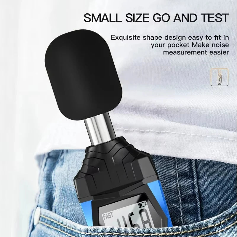 SL720 Sound Level Meter 30–130dB | Portable Decibel Monitor Sound Level Meter QXL