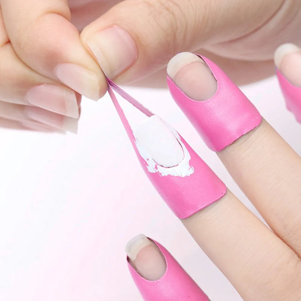 10-Pack U-Shape Nail Polish Overflow Protector Stickers Nail Protector Sticker QXL
