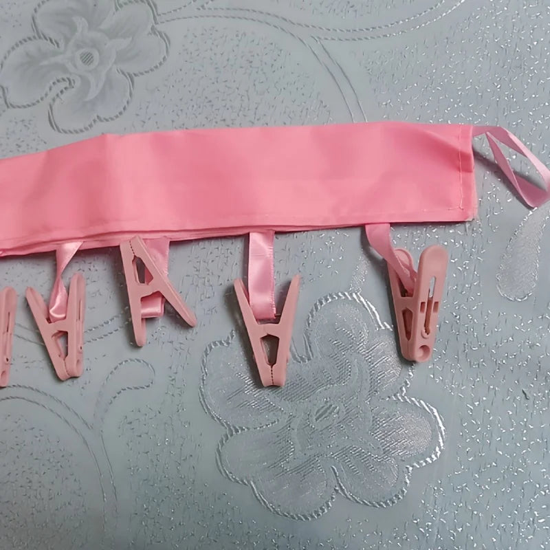 2-Pack Foldable Travel Clothes Hangers & Portable Clothesline Travel Clothes Hanger QXL