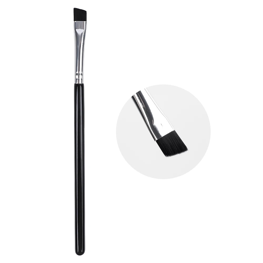Ultra-Thin Sickle Eyeliner Brush | Oblique Angle Liner Tool Eyeliner Makeup Brush QXL 03