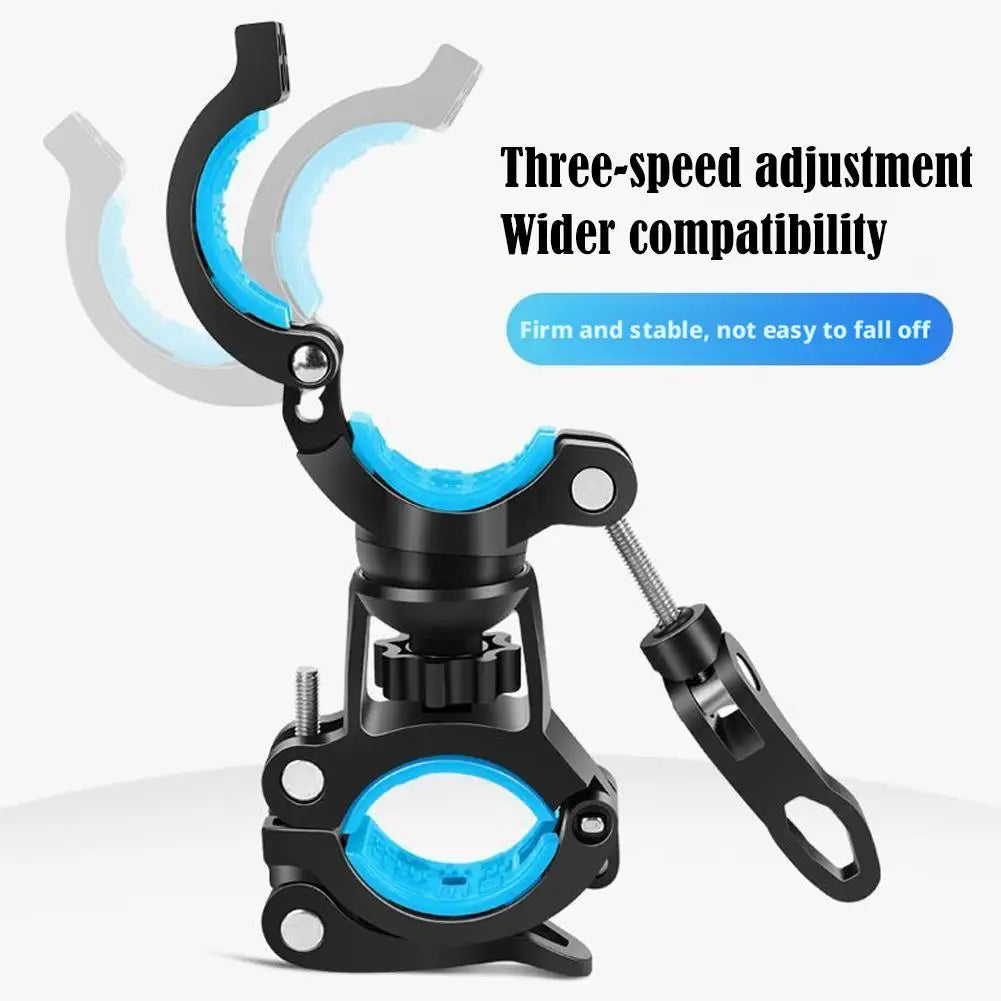 360° Rotating Bike Flashlight Handlebar Mount Bracket Bike Light Mount QXL