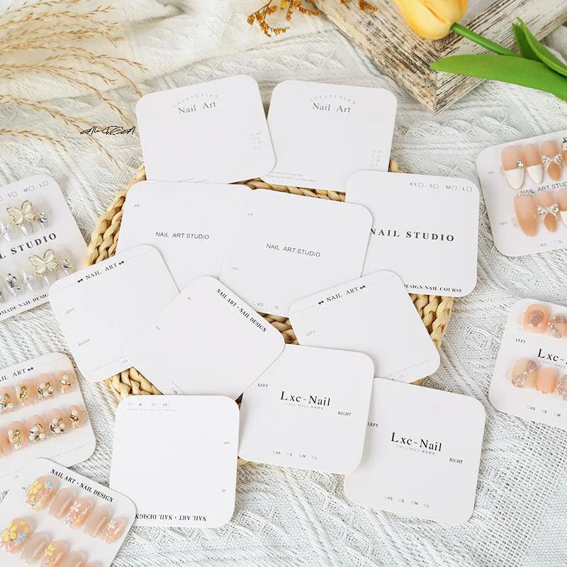 20-Sheet Press-On Nail Display Cards | Salon Swatch Show Cards Nail Display Cards QXL