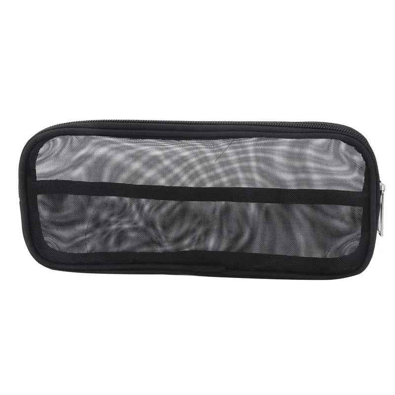 Makeup Brush Travel Case | Mesh Cosmetic Toiletry Bag Cosmetic Travel Bag QXL