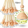 10-Pack Glass Essential Oil Diffuser Hanging Bottles 0.2oz Essential Oil Bottles QXL 10PCS Glass