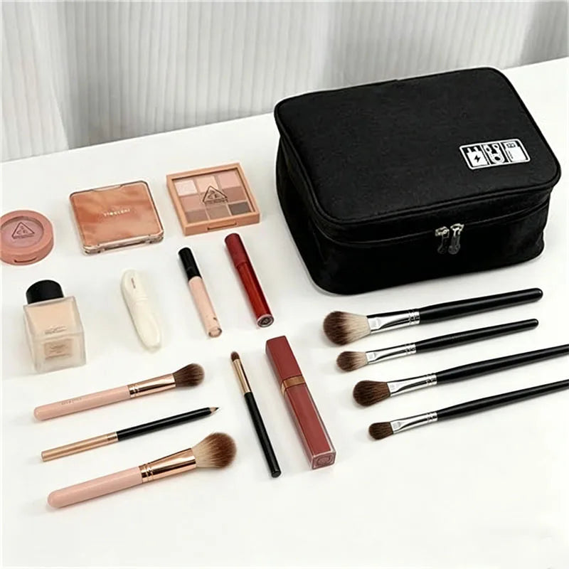 Large Capacity Travel Makeup Brush Organizer Bag Makeup Brush Bag QXL