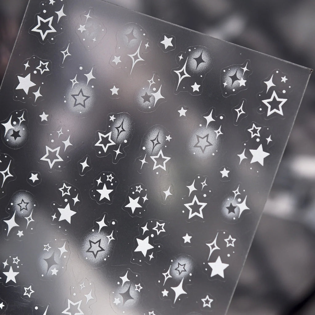 5D Y2K Holographic Star Burst Nail Art Stickers – Self-Adhesive Nail Art Stickers QXL