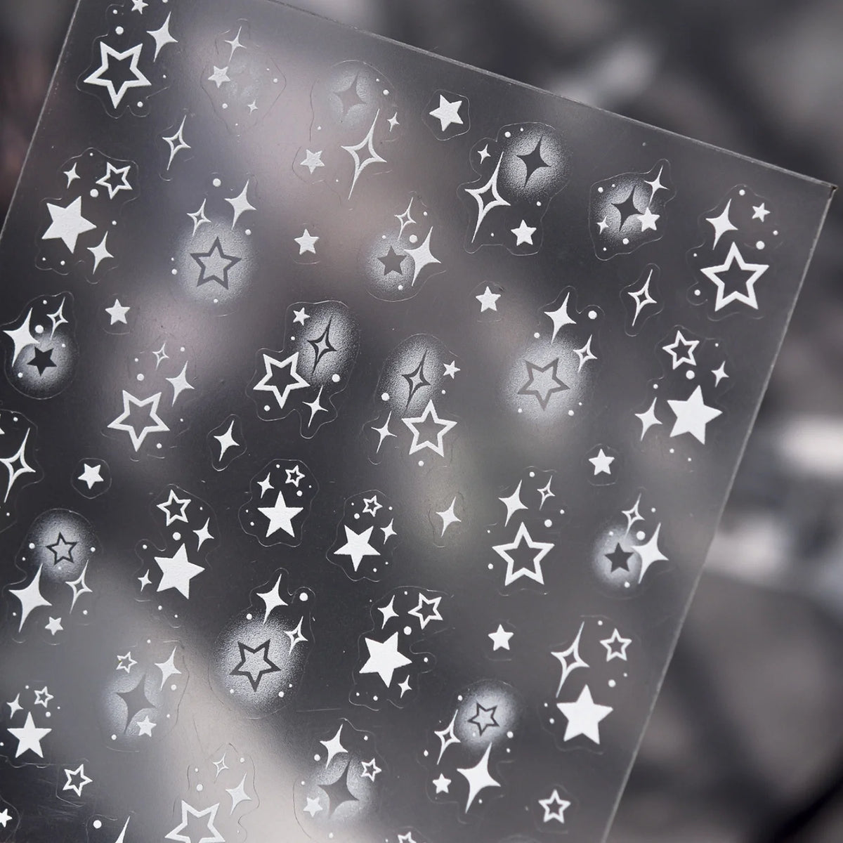 5D Y2K Holographic Star Burst Nail Art Stickers – Self-Adhesive Nail Art Stickers QXL
