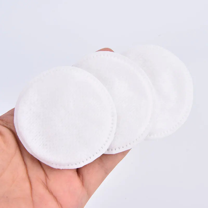 100-Pack Soft Cotton Makeup Remover Pads | Face, Eye & Nail Cotton Cleansing Pads QXL