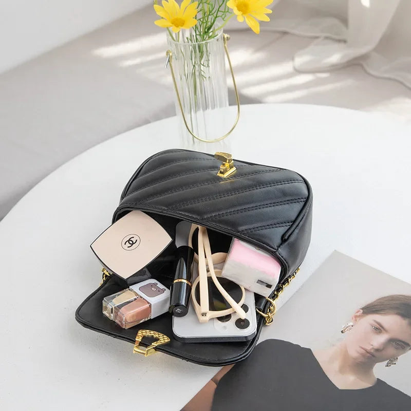 Minimalist Leather Diaper Bag | Luxury Crossbody Tote for Moms Diaper Bag Tote QXL