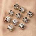 10-Pack Retro Gold Dreadlock Beads | Hair Braid Cuff Rings Hair Braid Beads QXL Silver 10pcs