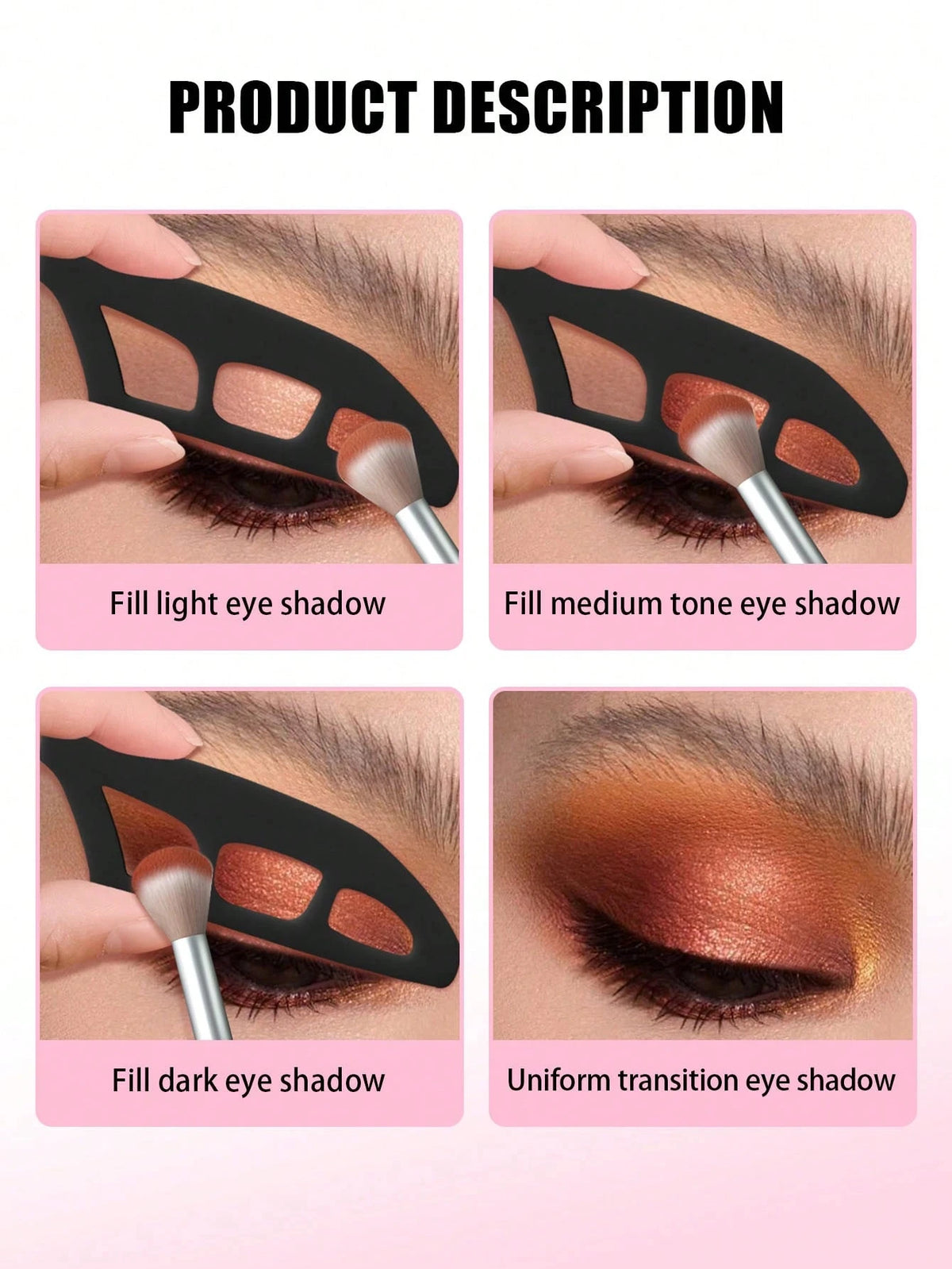 Silicone Eyeshadow Stamp Seal Template for Beginners Eyeshadow Stamp Tool QXL