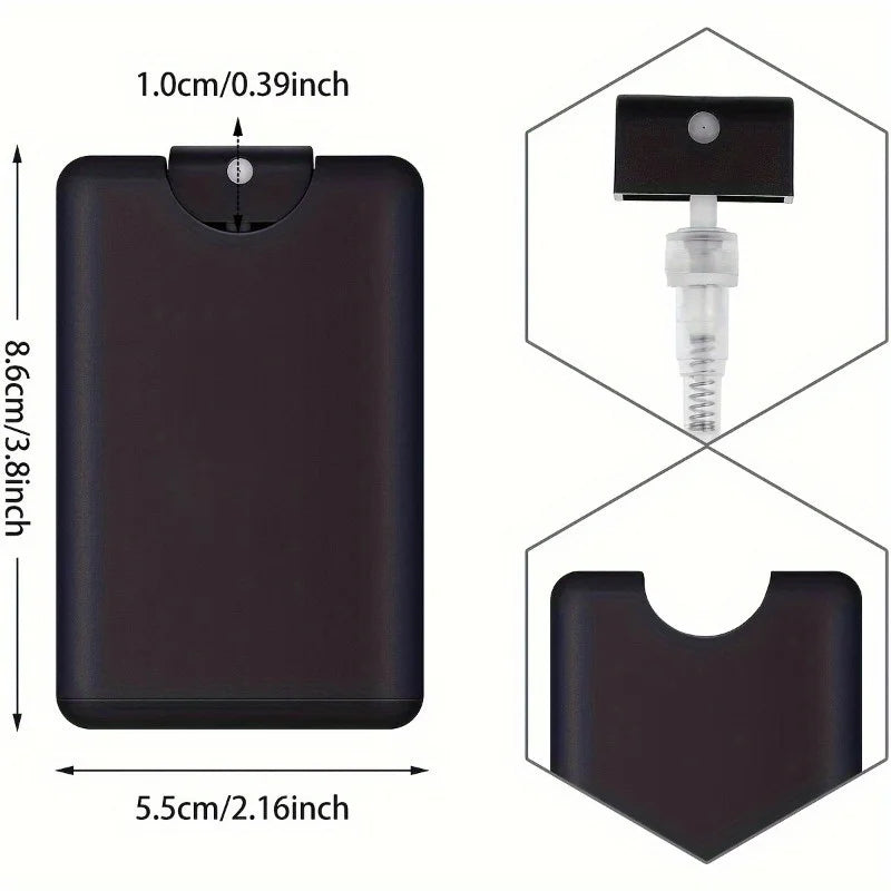 5-Pack Card-Shaped Fine Mist Spray Bottles | Travel Atomizer Travel Perfume Atomizer QXL