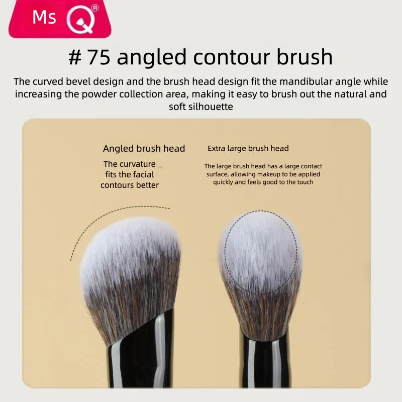 MSQ No.75 Oblique Contour Brush – Blush & Highlight Tool Contour Makeup Brush QXL