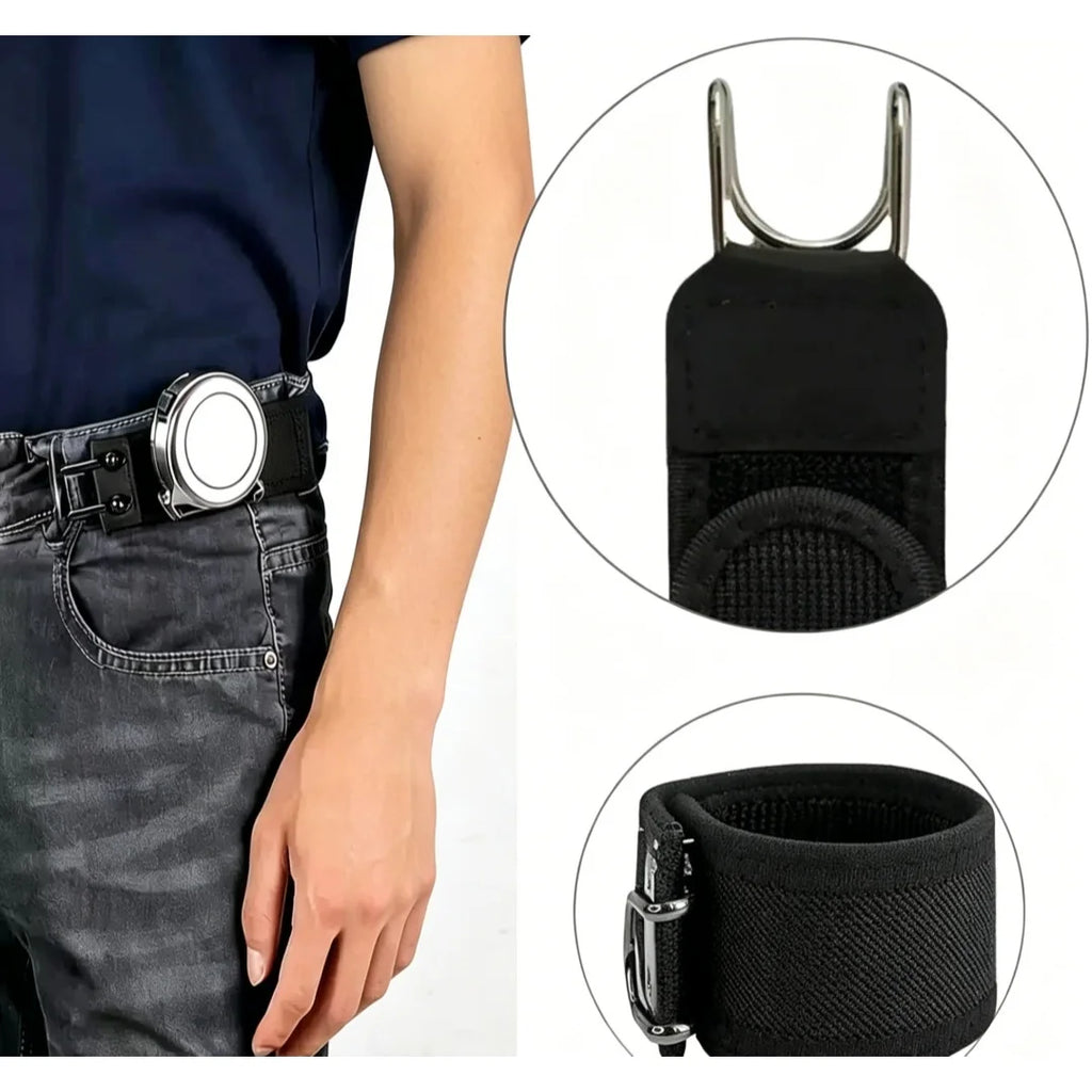 2-Pack Adjustable Elastic Velcro Casual Belt for Men & Women Casual Belt Set QXL