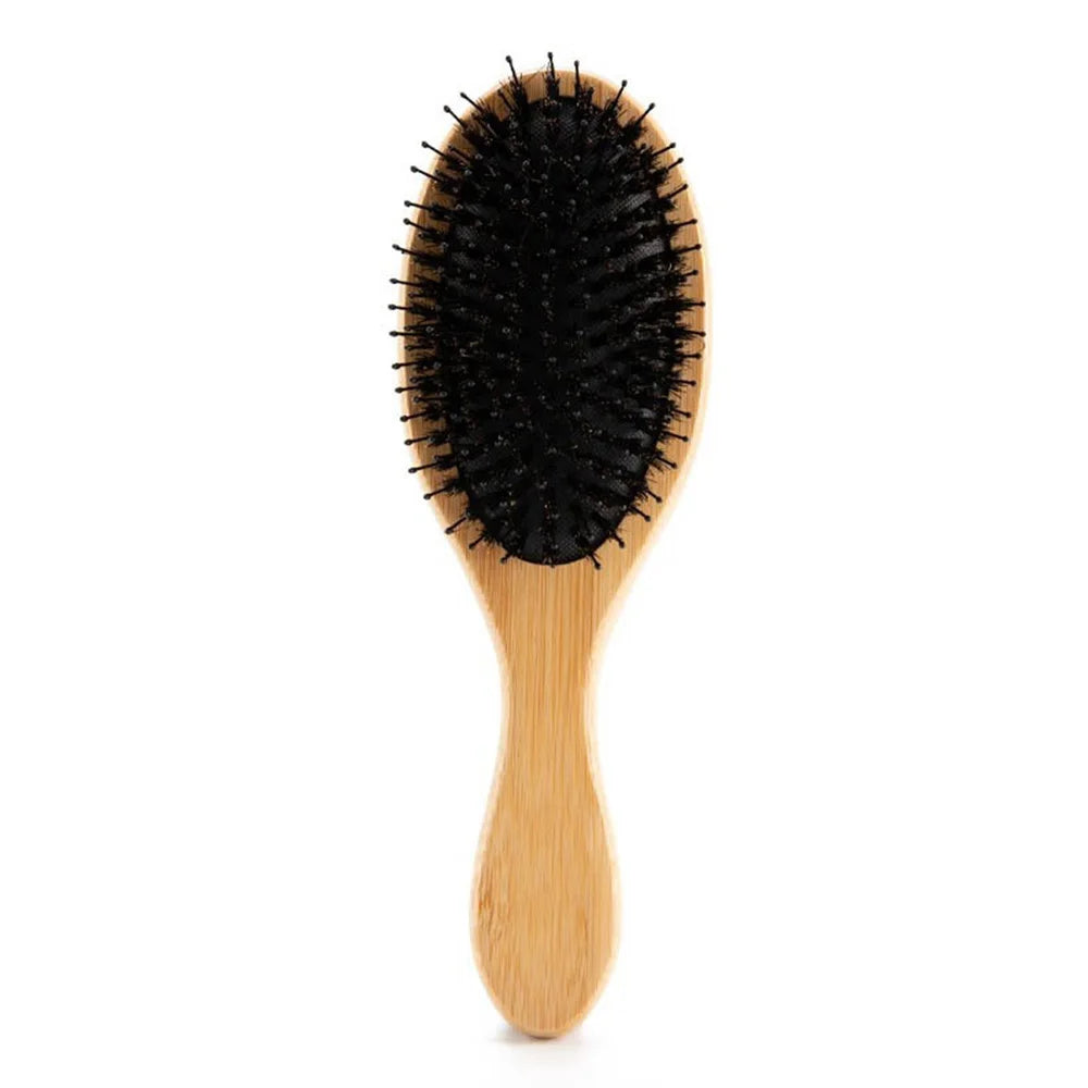 Wooden Soft Bristle Hair Brush – Detangling & Styling Comb Hair Brush & Comb QXL