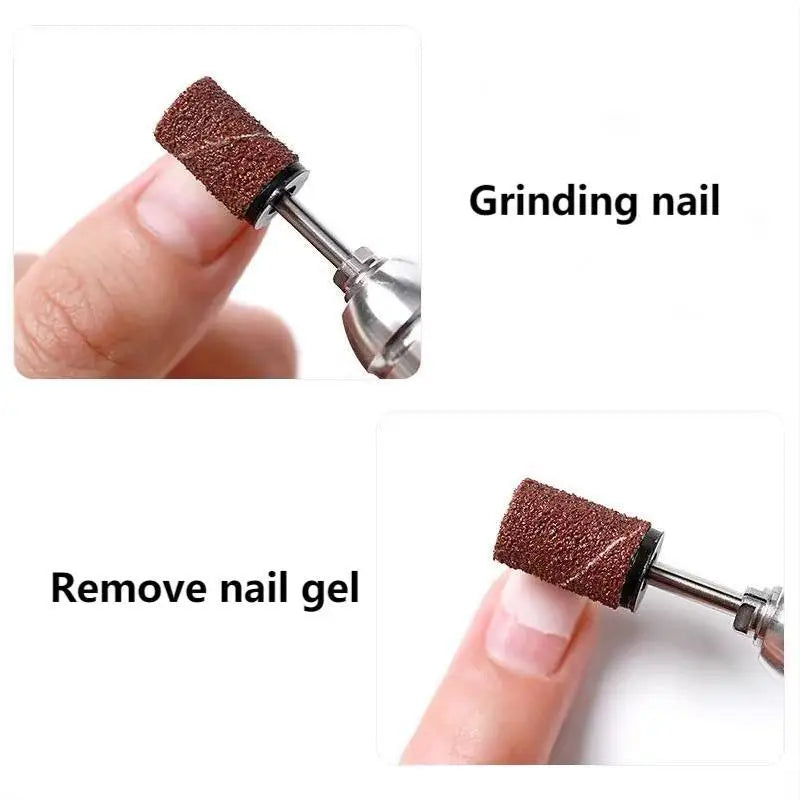 50-Pack Mixed Grit Nail Sanding Bands 80 120 180 240 | Drill Bits Nail Sanding Bands QXL
