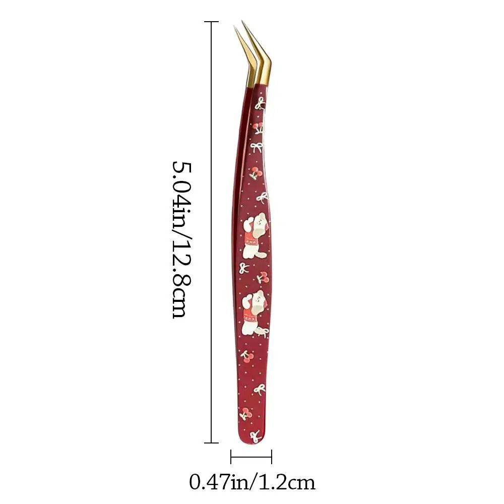 Anti-Static Stainless Steel Eyelash Extension Tweezers Eyelash Tweezers QXL