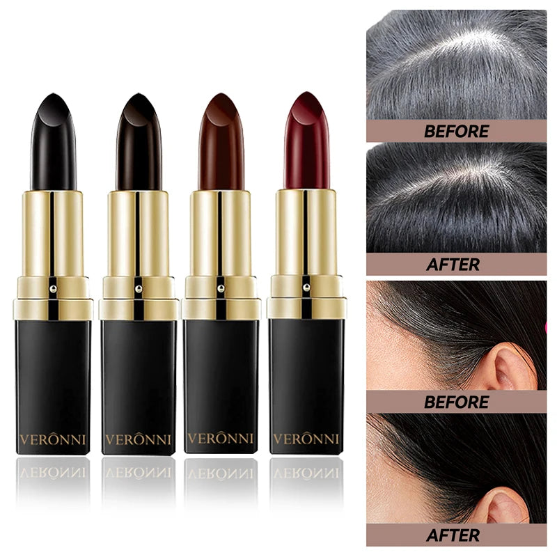 Temporary Hair Dye Pen – Instant Gray Root Coverage | 4 Colors Hair Dye Pen QXL